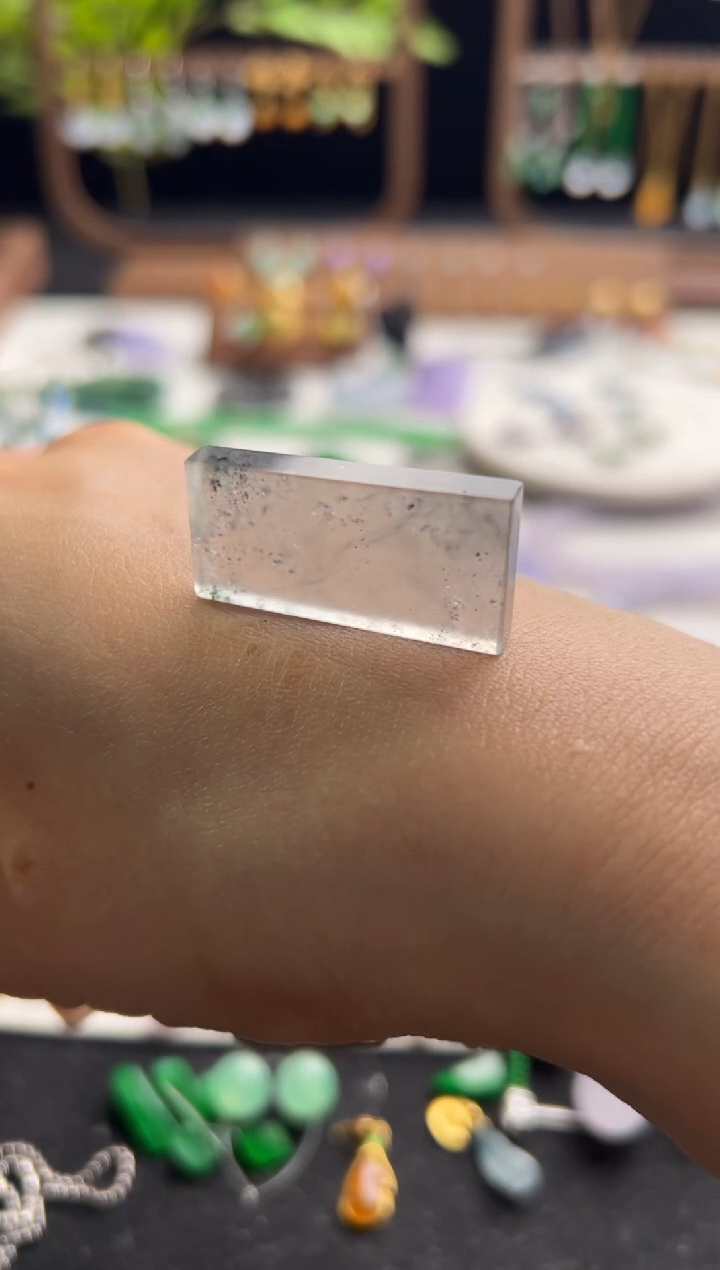 【闪购商品】定制翡翠未镶嵌黑钢无事牌22000+1100