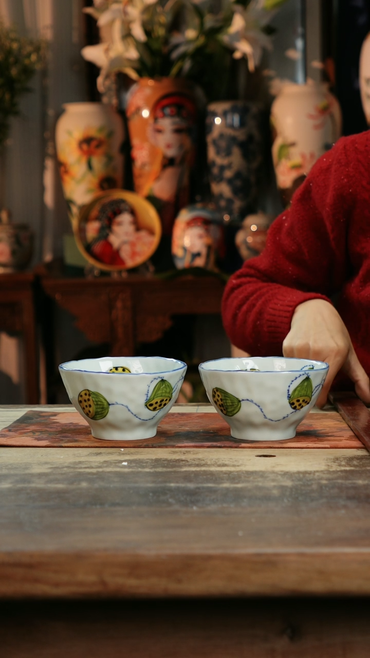 【闪购商品】瓷片景德镇纯手工釉下彩精品餐具