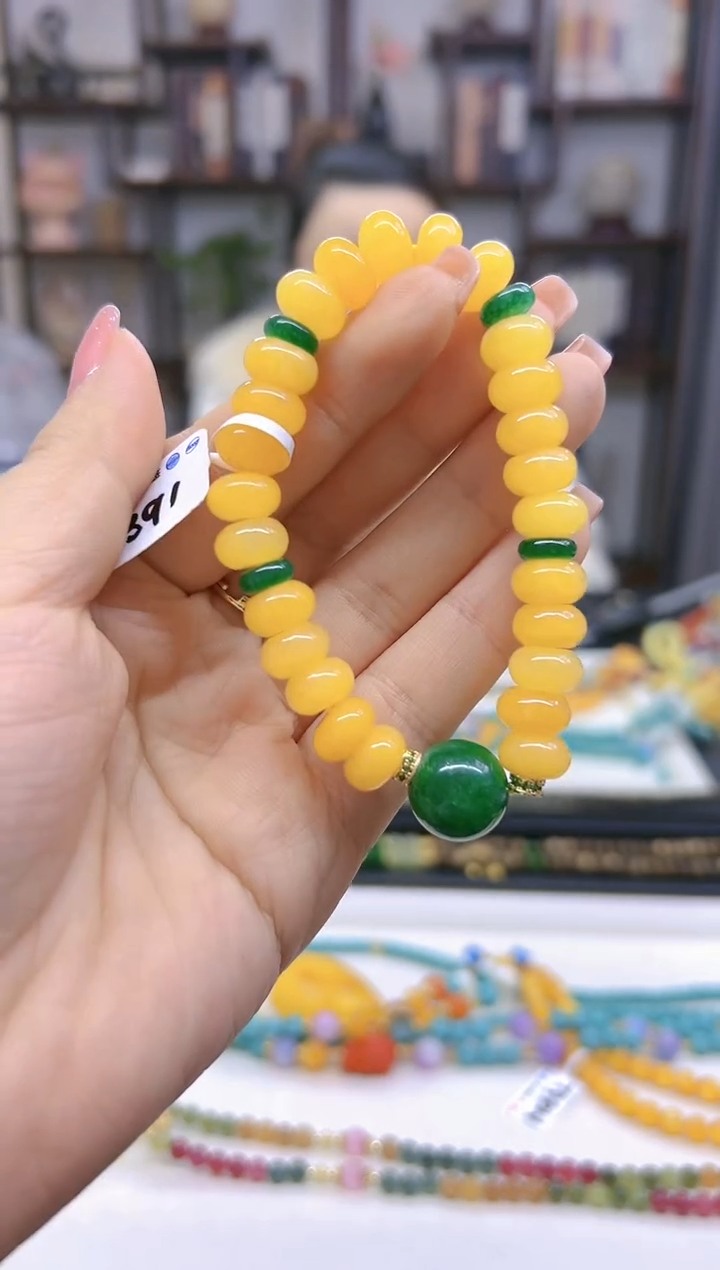 【闪购商品】翡翠手链未镶嵌DIY款S391