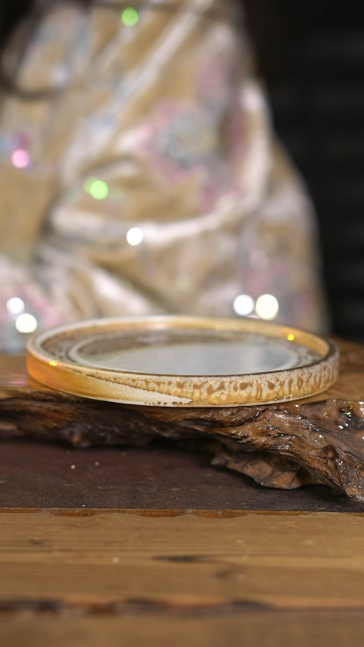 景德镇纯柴烧 中白泥壶承 111