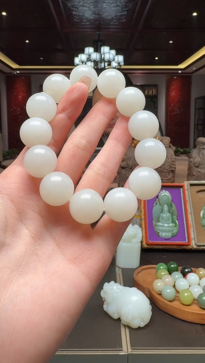 未镶嵌手串和田玉hsl18