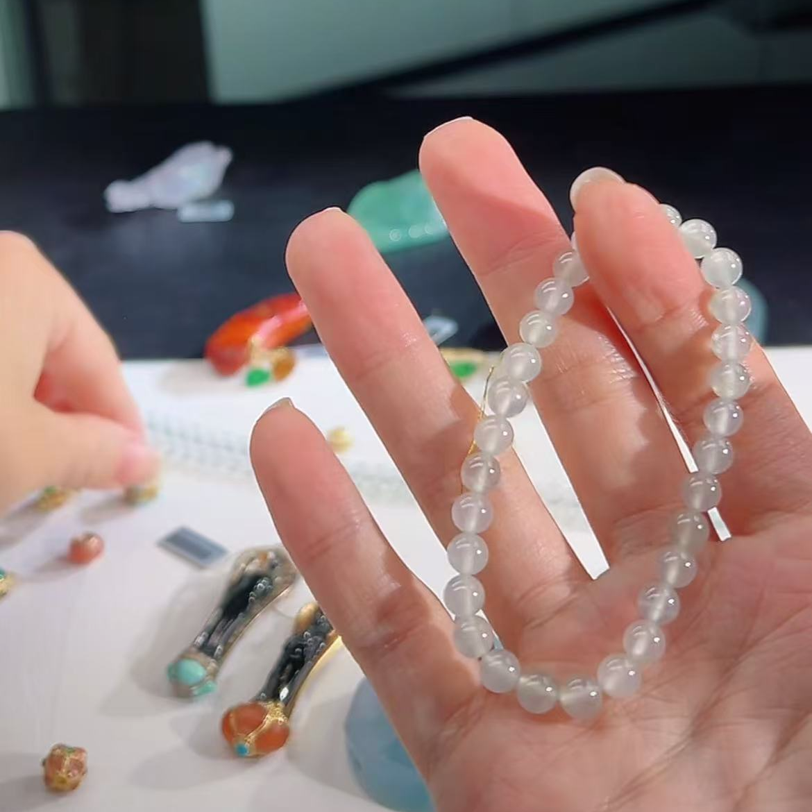 【庄家翡翠】白冰手串