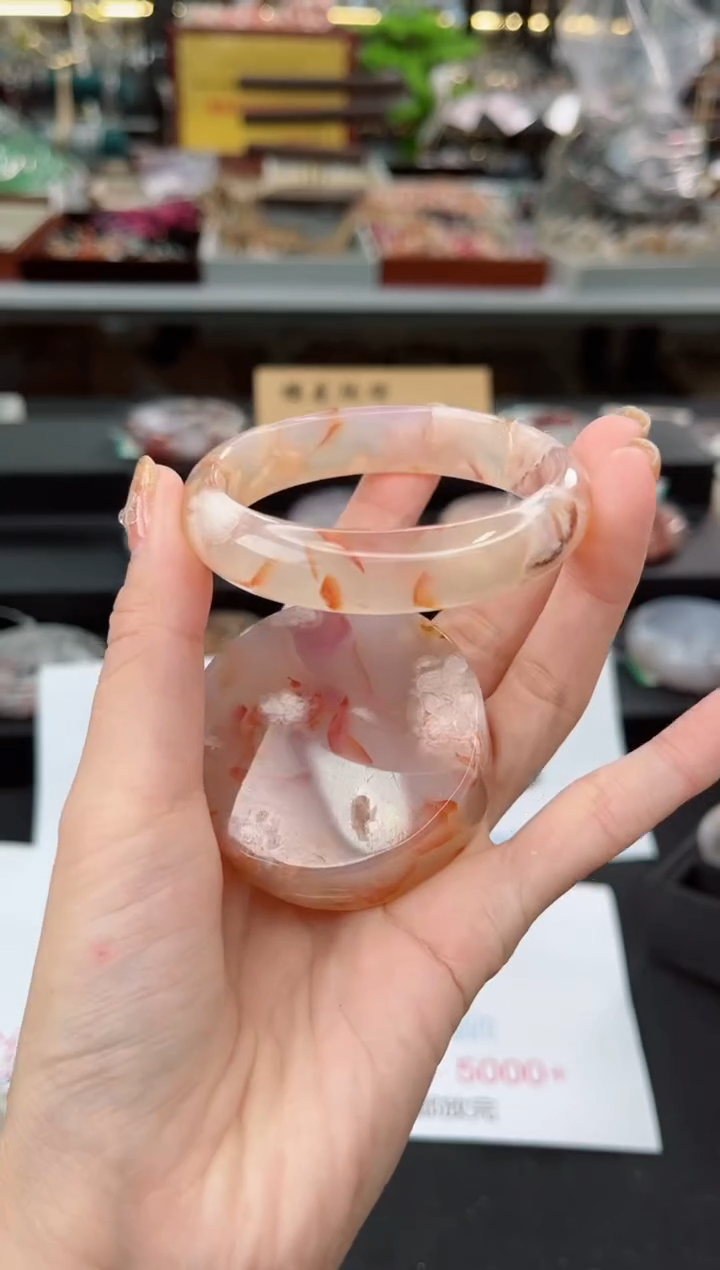 【闪购商品】石英质玉手镯未镶嵌54圈口（赠品镯心）6572124