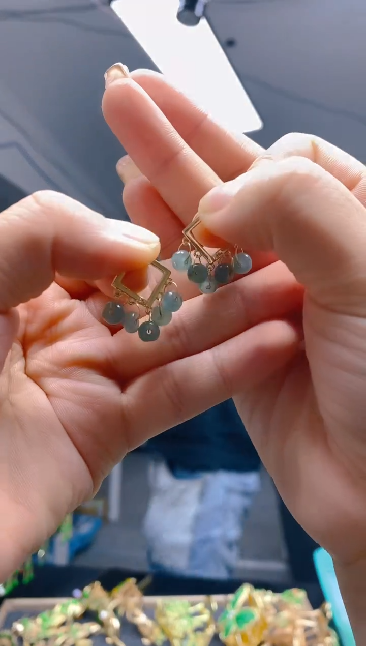 【闪购商品】翡翠耳饰合金0288翡翠耳包