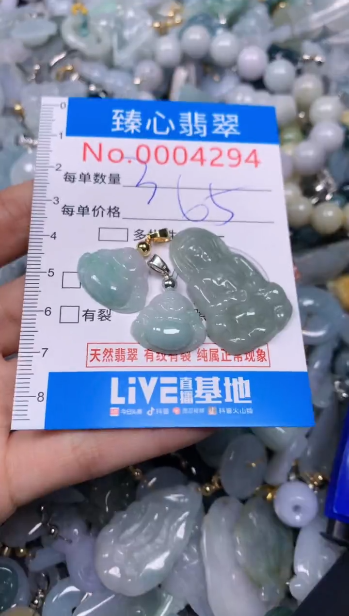 【闪购商品】翡翠颈饰未镶嵌含绳0004294