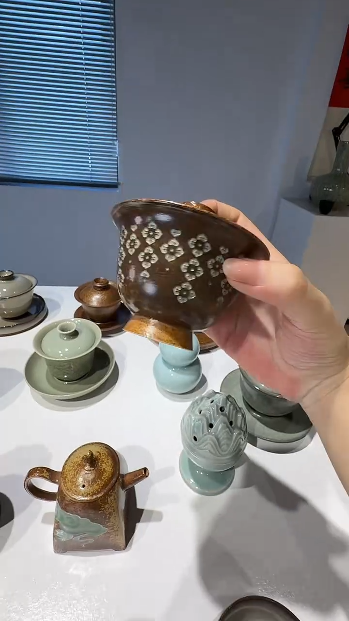 青瓷手工茶器包邮