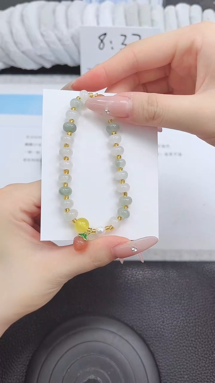 未镶嵌手镯石英质玉多宝手串