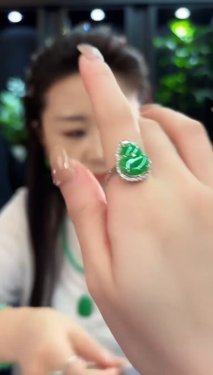 未镶嵌戒指翡翠 缅料A货/支持复检/一件