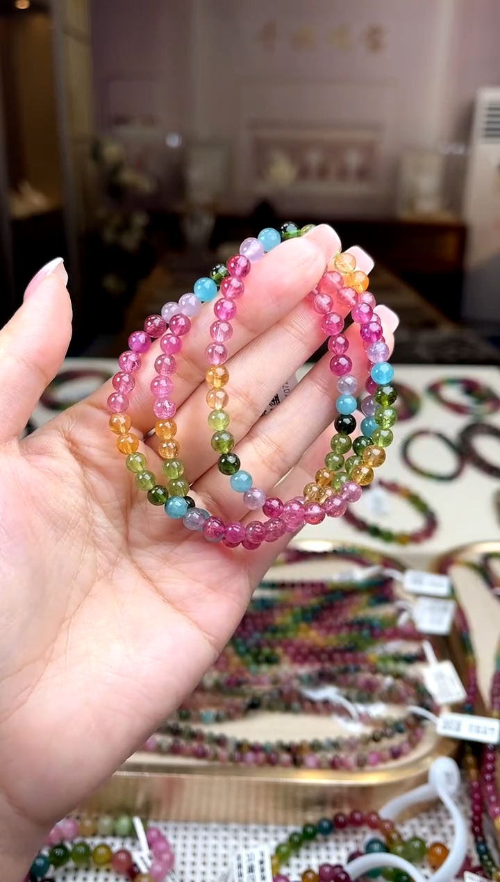 【闪购商品】碧玺/未镶嵌5mm+碧玺多圈多样性发货