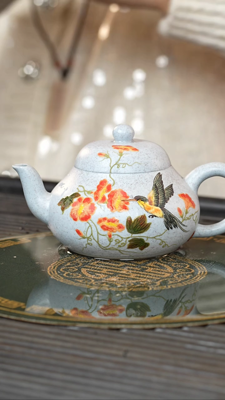 【闪购商品】紫砂茶壶YJB 海蓝泥 梨形 251cc