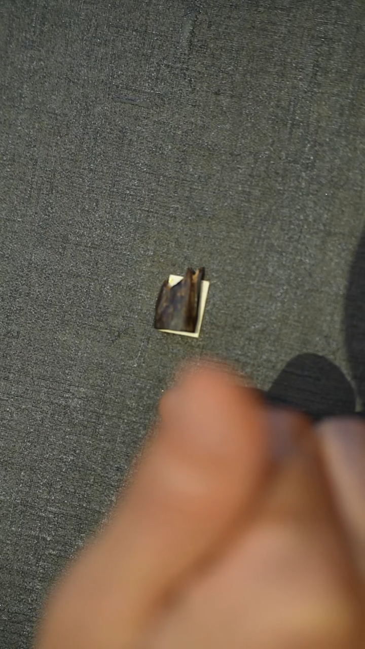 沉香吊坠海南糖结沉水黑棋0.55g