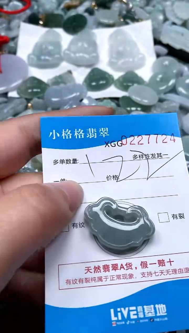 【闪购商品】翡翠颈饰未镶嵌闪购商品0227724
