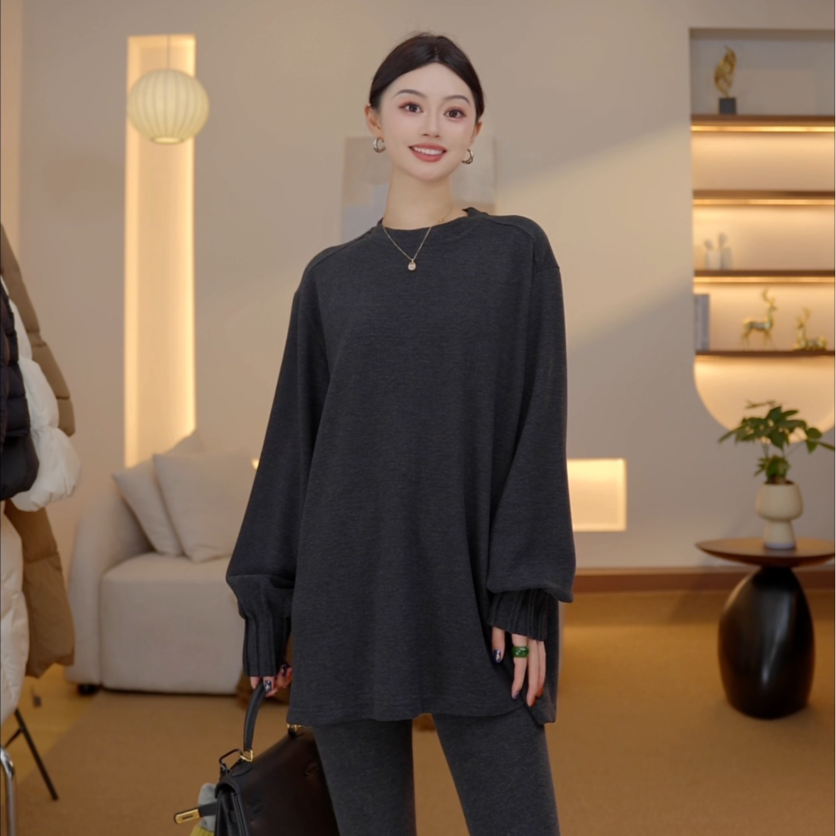 【速暖T王】超高品质加厚双面磨毛宽松长袖T恤巨好看