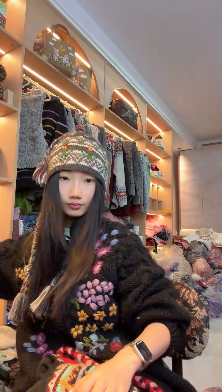 羊毛美利奴灰色仙人掌护耳