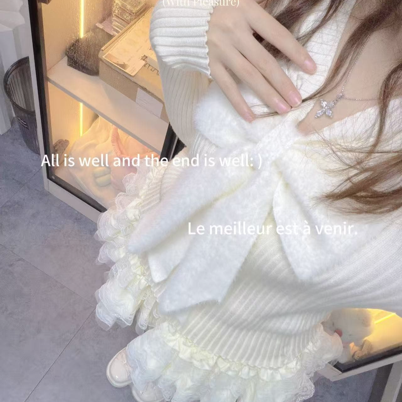 套装【找到对应编号拍】浪漫设计森系蕾丝花边显瘦高腰短款女装辣妹