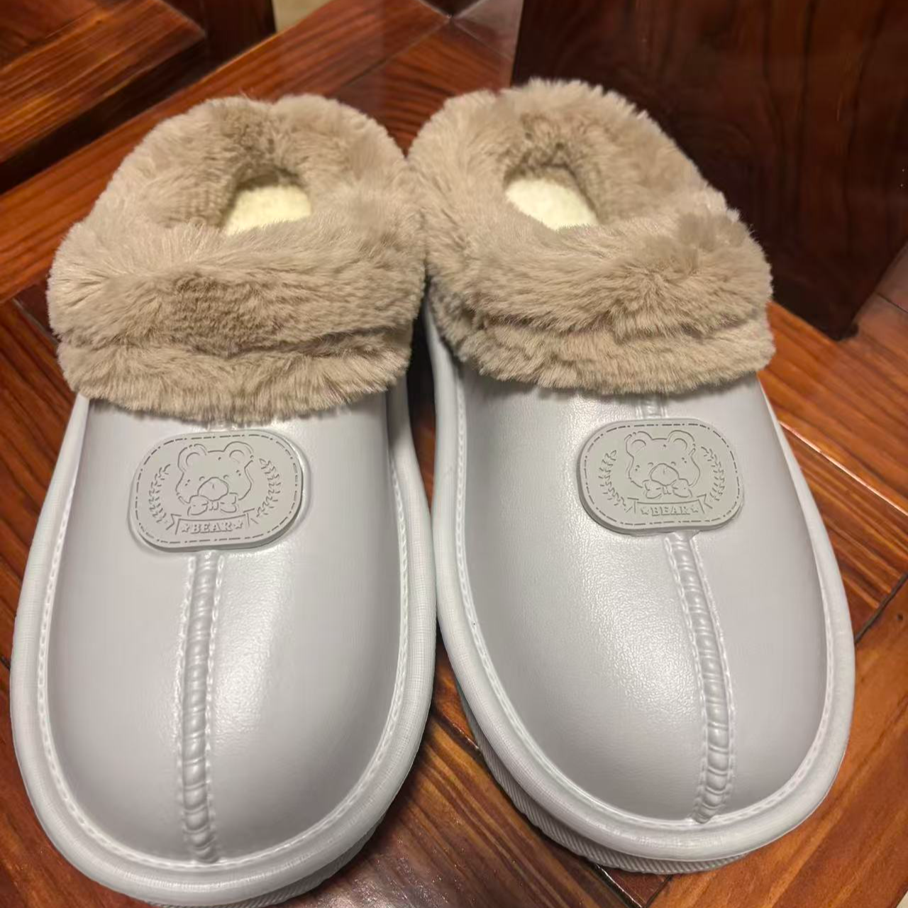 细X条 EVA 防水棉拖 EVA开口笑靴子 【微瑕】