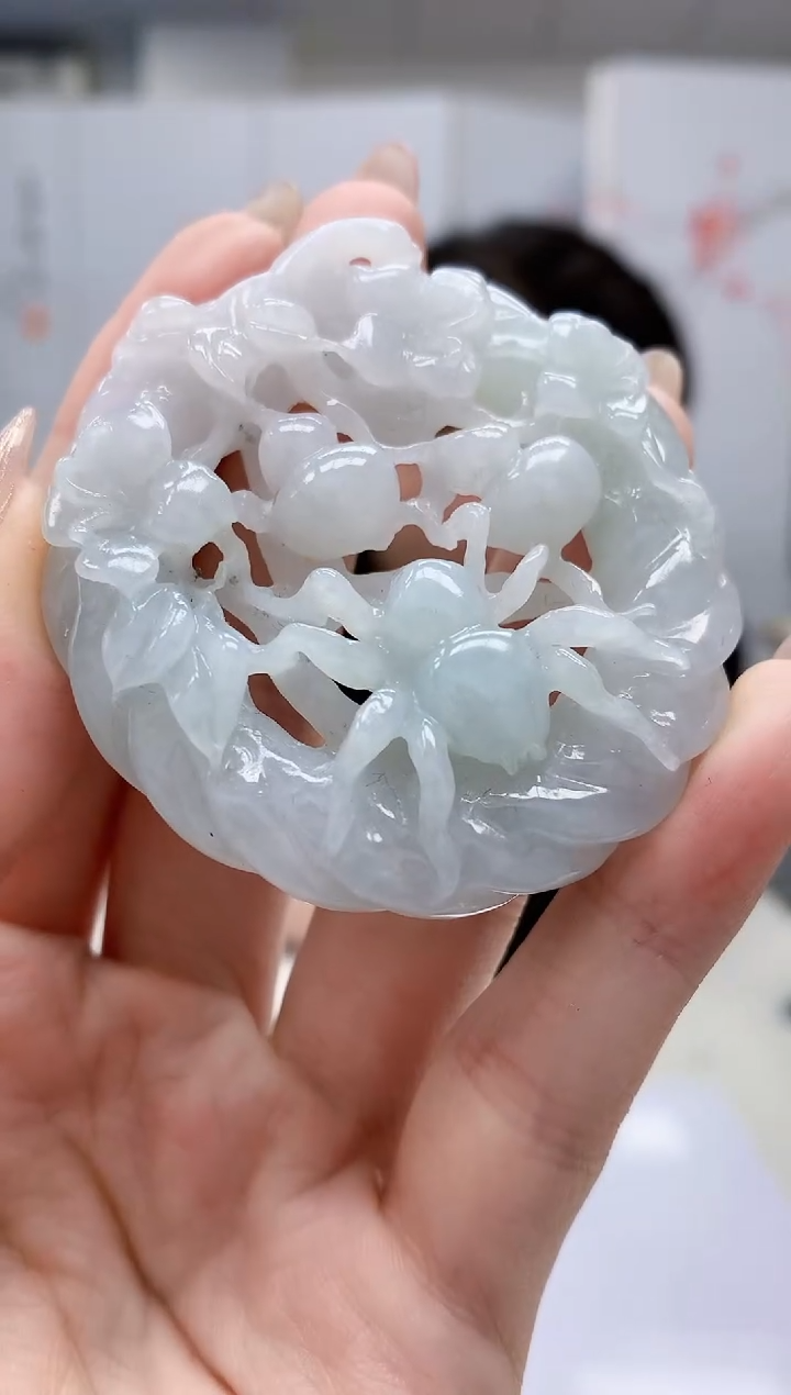 【闪购商品】定制翡翠未镶嵌5060jw-毛货挂件366