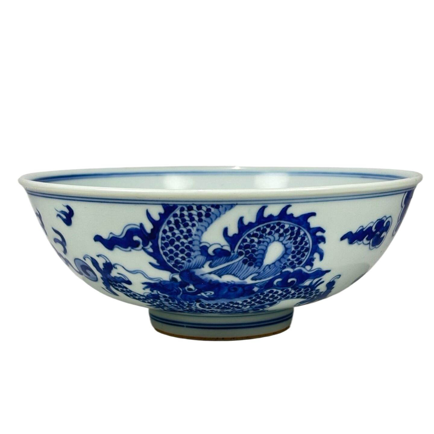 青花云龙纹碗7196