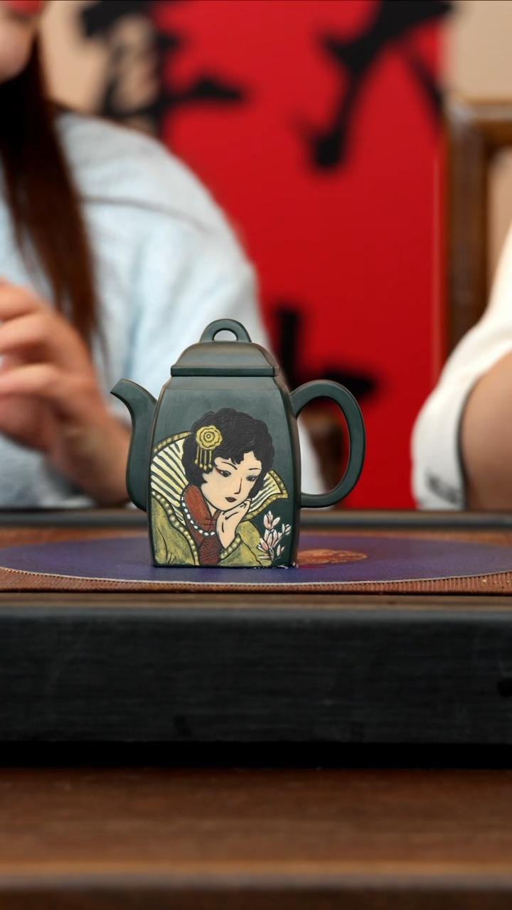 【闪购商品】紫砂茶壶ZLH 绿泥 汉方