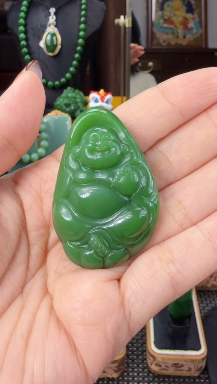 【闪购商品】和田玉（碧玉）吊坠(不含链)未镶嵌