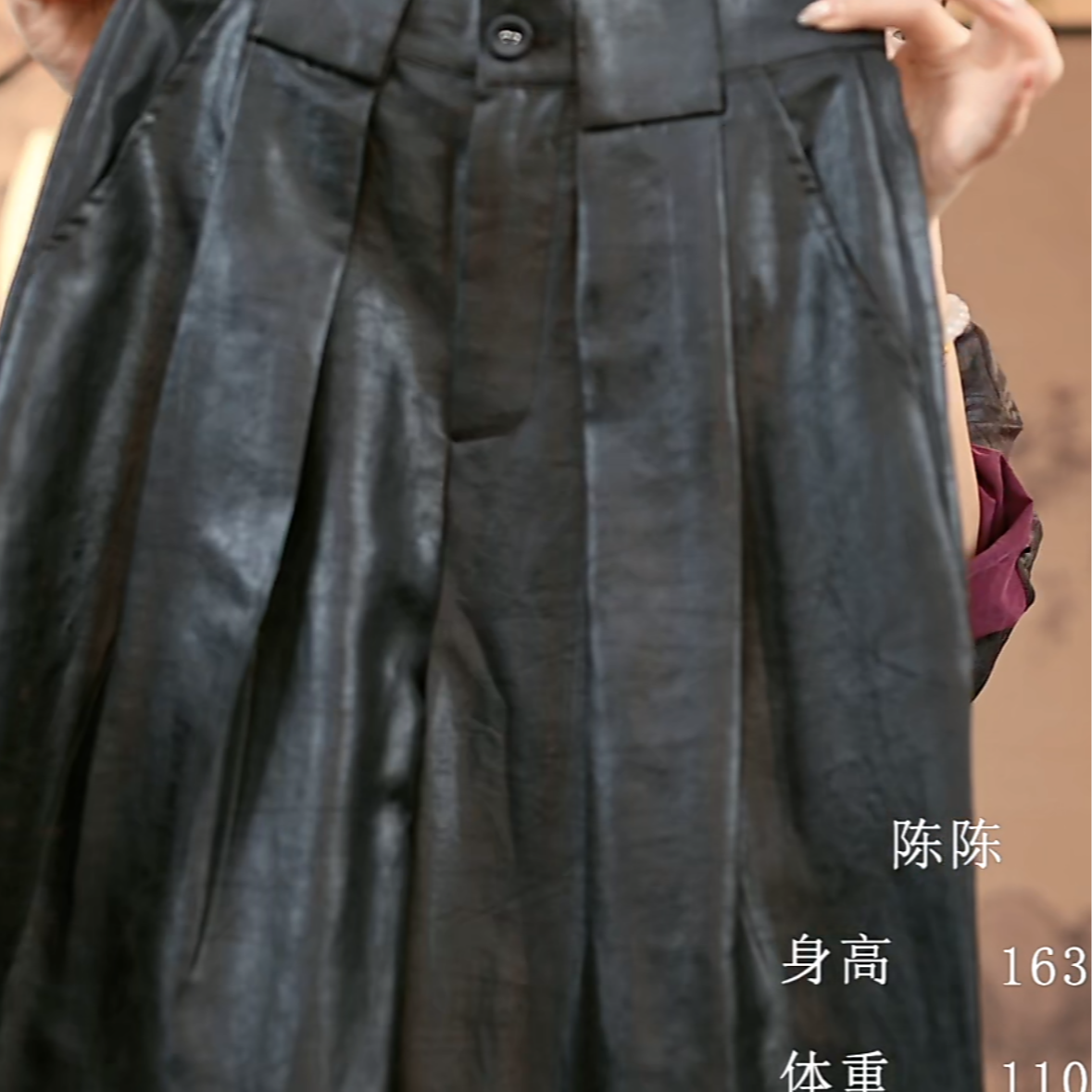 新中式 国风 桑蚕丝 牛缎龟 香云纱女裤 25017