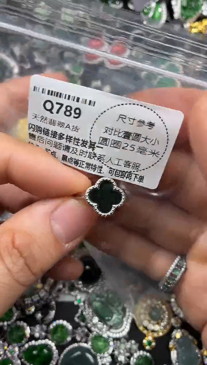 颈饰未镶嵌翡翠Q789戒指