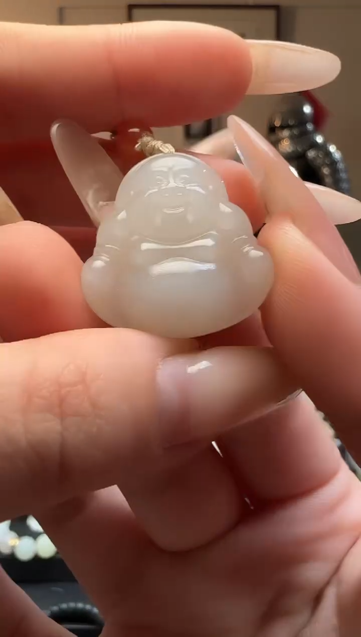 【闪购商品】和田玉佛公未镶嵌吊坠