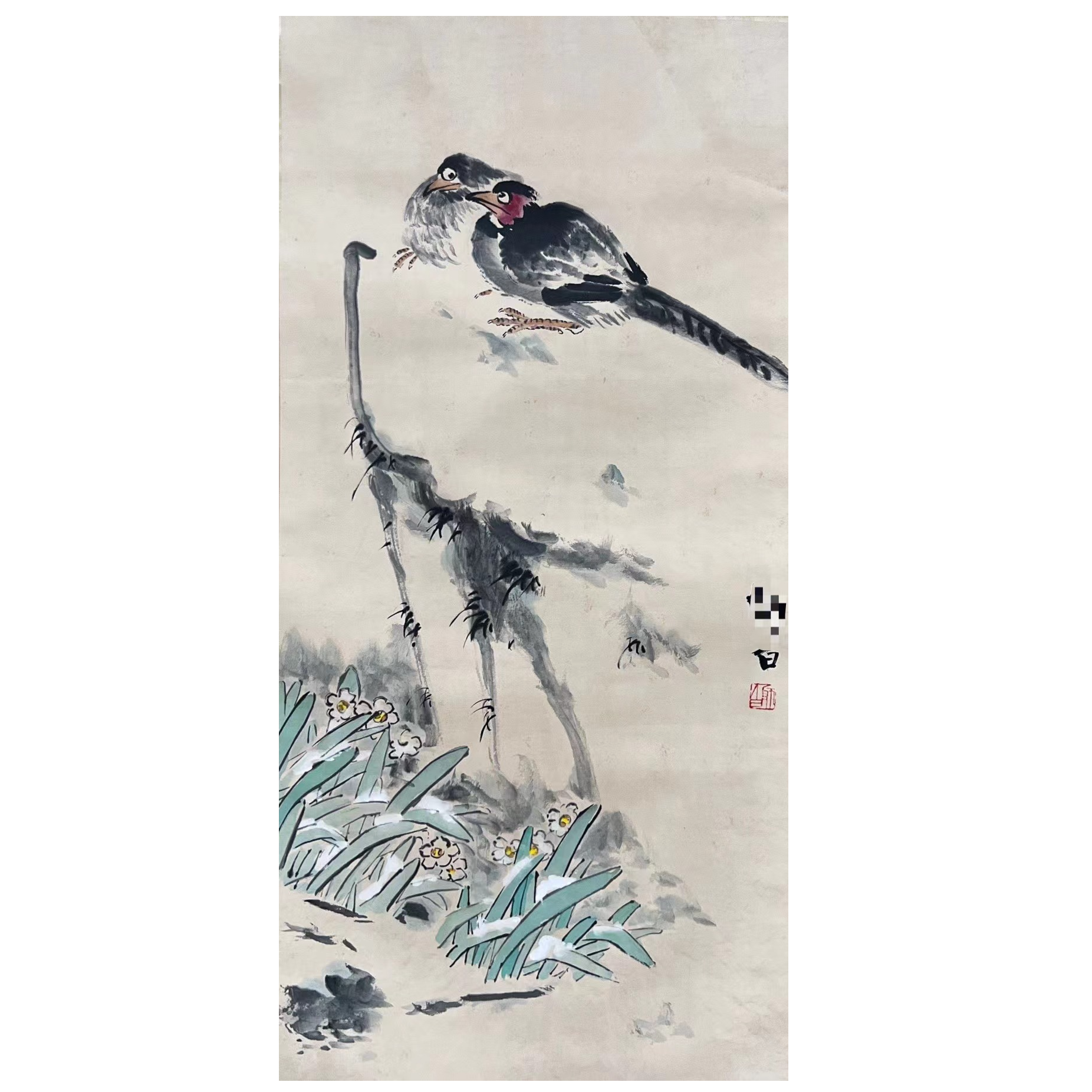 【第34场】娄老师  4.1 平尺《花鸟》48*96 L1675