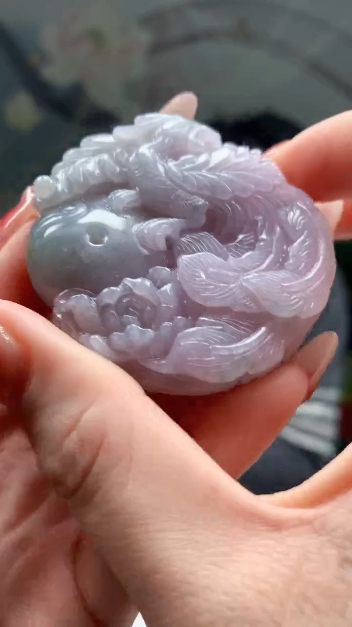 【闪购商品】定制翡翠未镶嵌1044ry-毛货挂件36