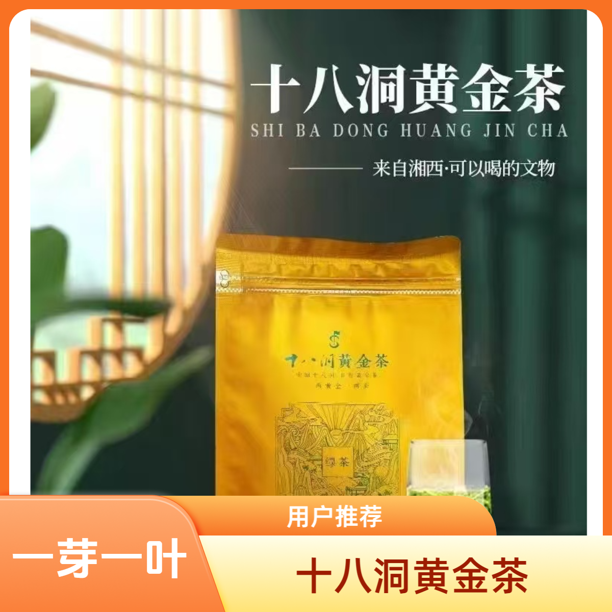 十八洞黄金茶 有机绿茶 2025春茶 一芽一叶