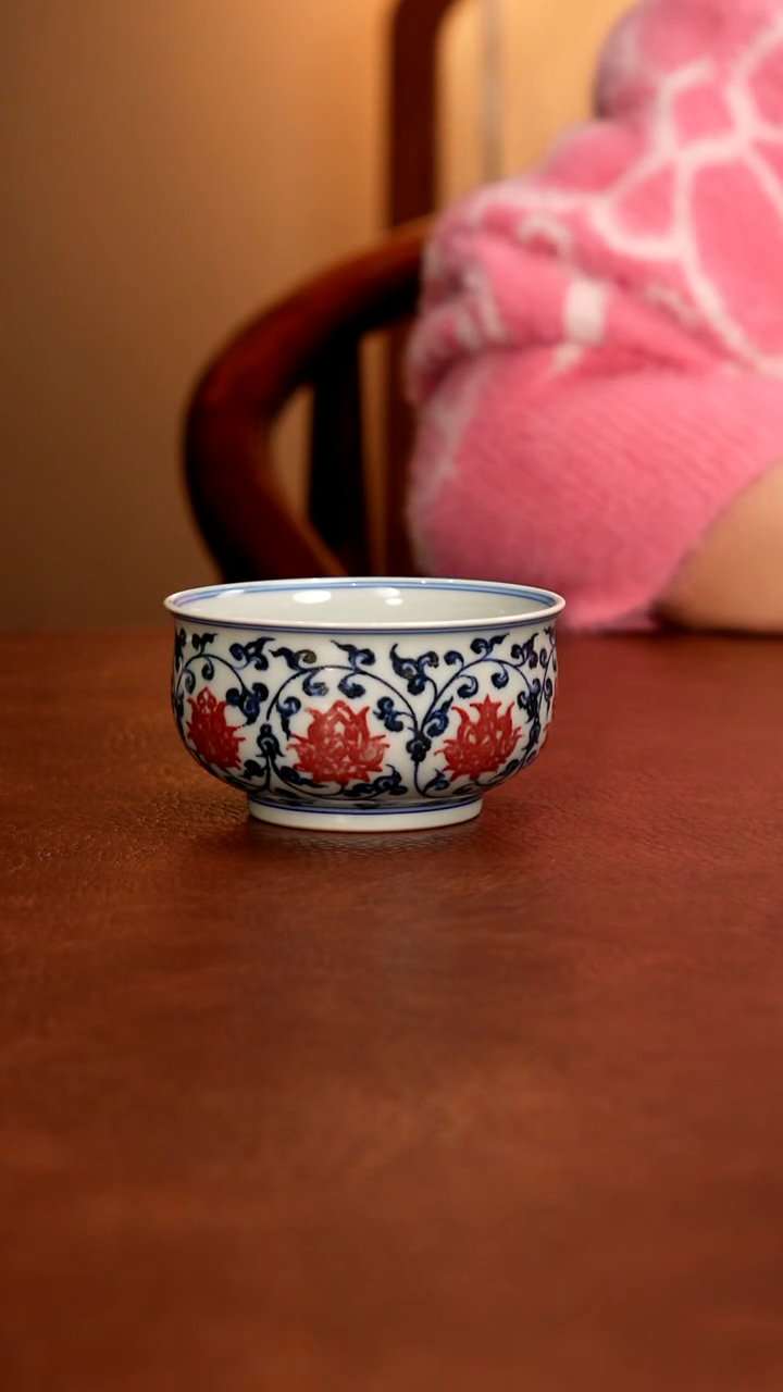 摆件陶景德镇瓷器，青花手绘茶具~