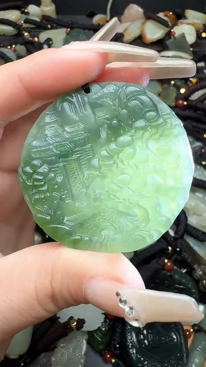 【闪购商品】和田玉（碧玉）颈饰未镶嵌1