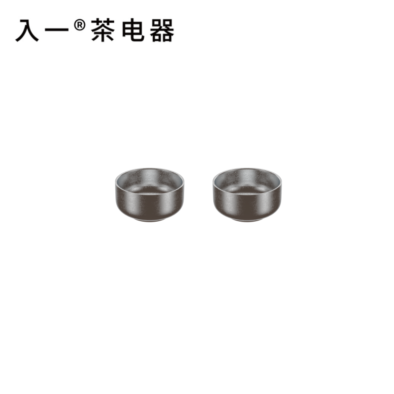 【官方定制入一山河纯钛结晶茶杯】双层茶杯两只装主人杯50ml
