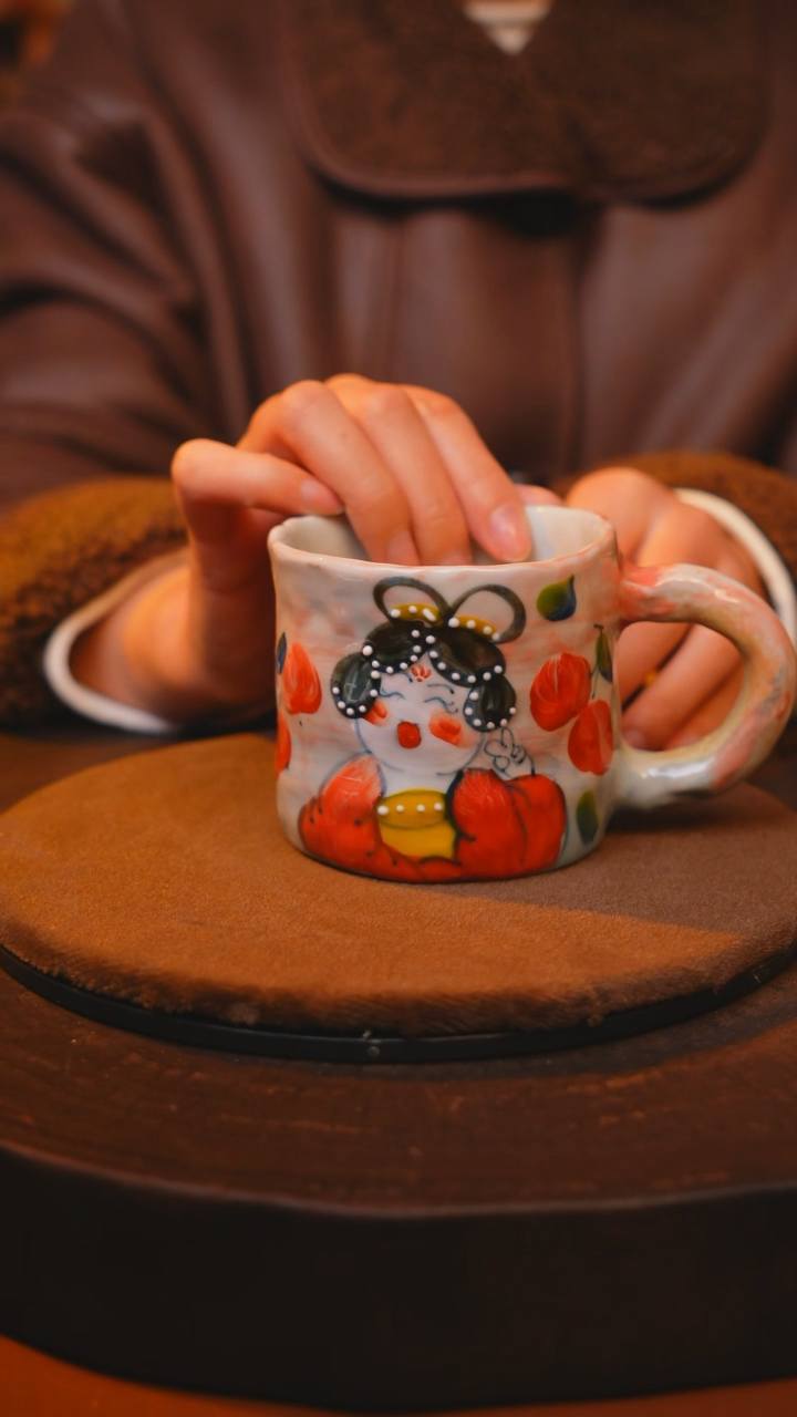 【闪购商品】瓷片景德镇手绘瓷器高温釉下彩----