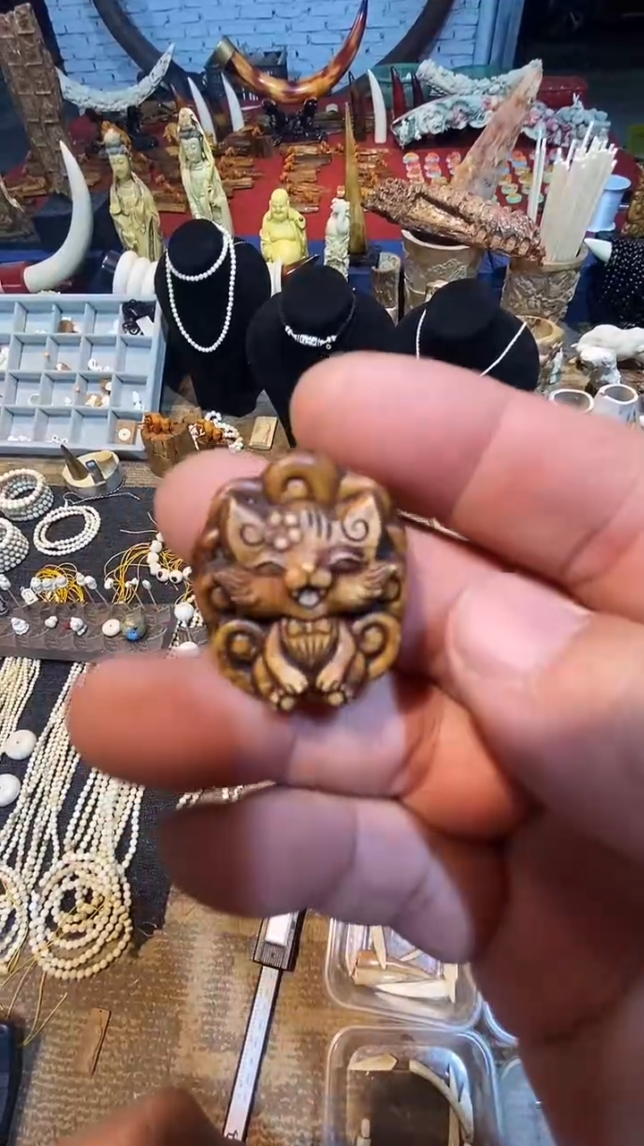 泥塑小把玩件摆件