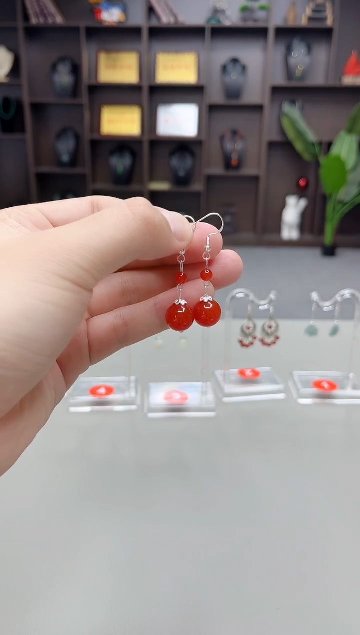 未镶嵌耳饰玛瑙/玉髓409000