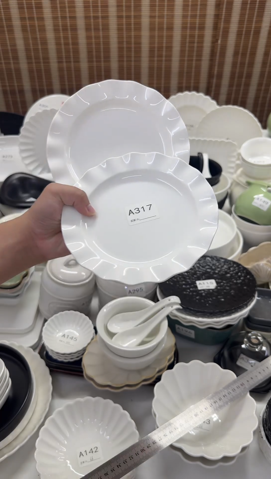 瓷【2个装9.9】7.5寸花边盘2个