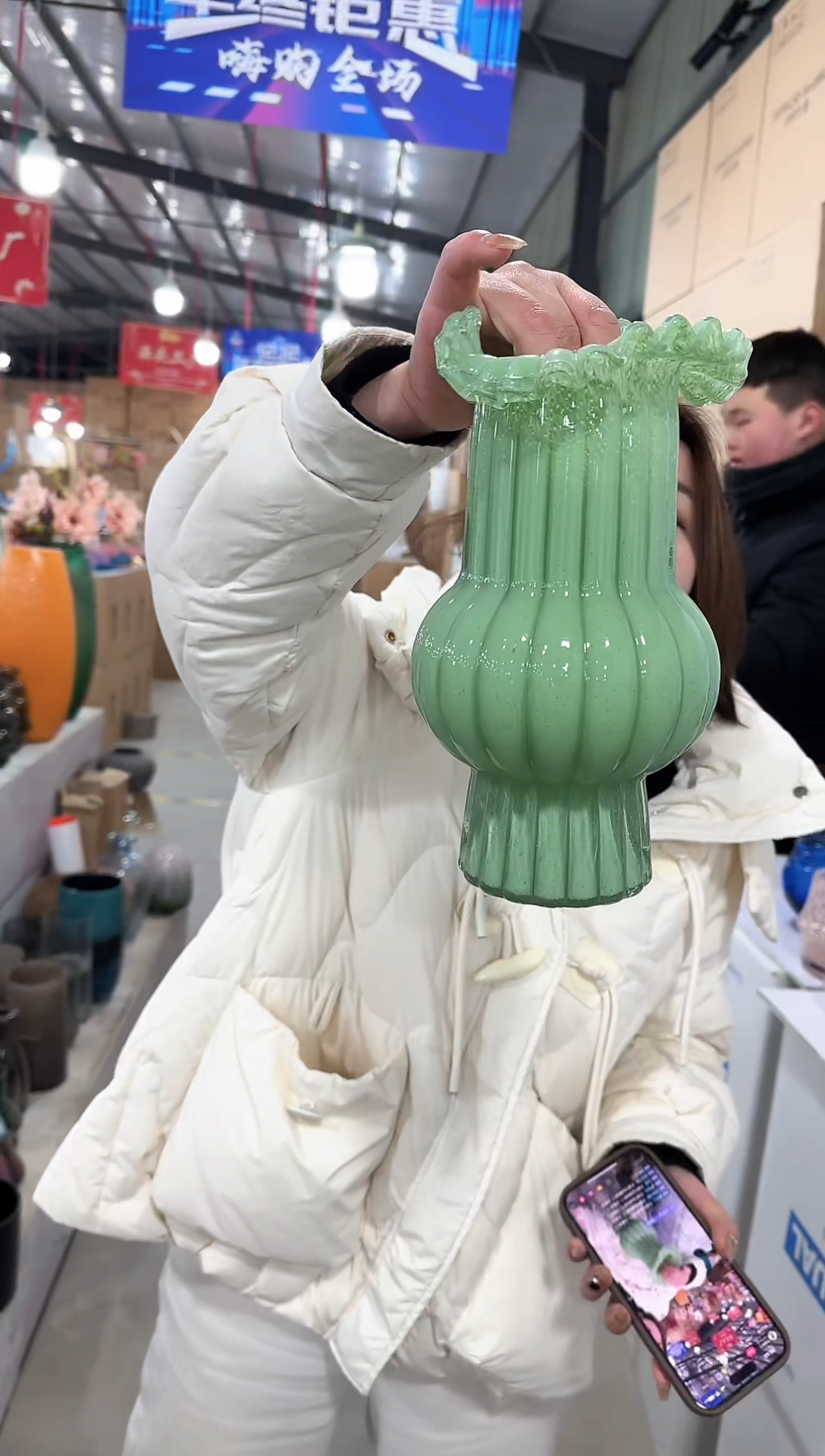【闪购商品】玻璃于清花器R-早14