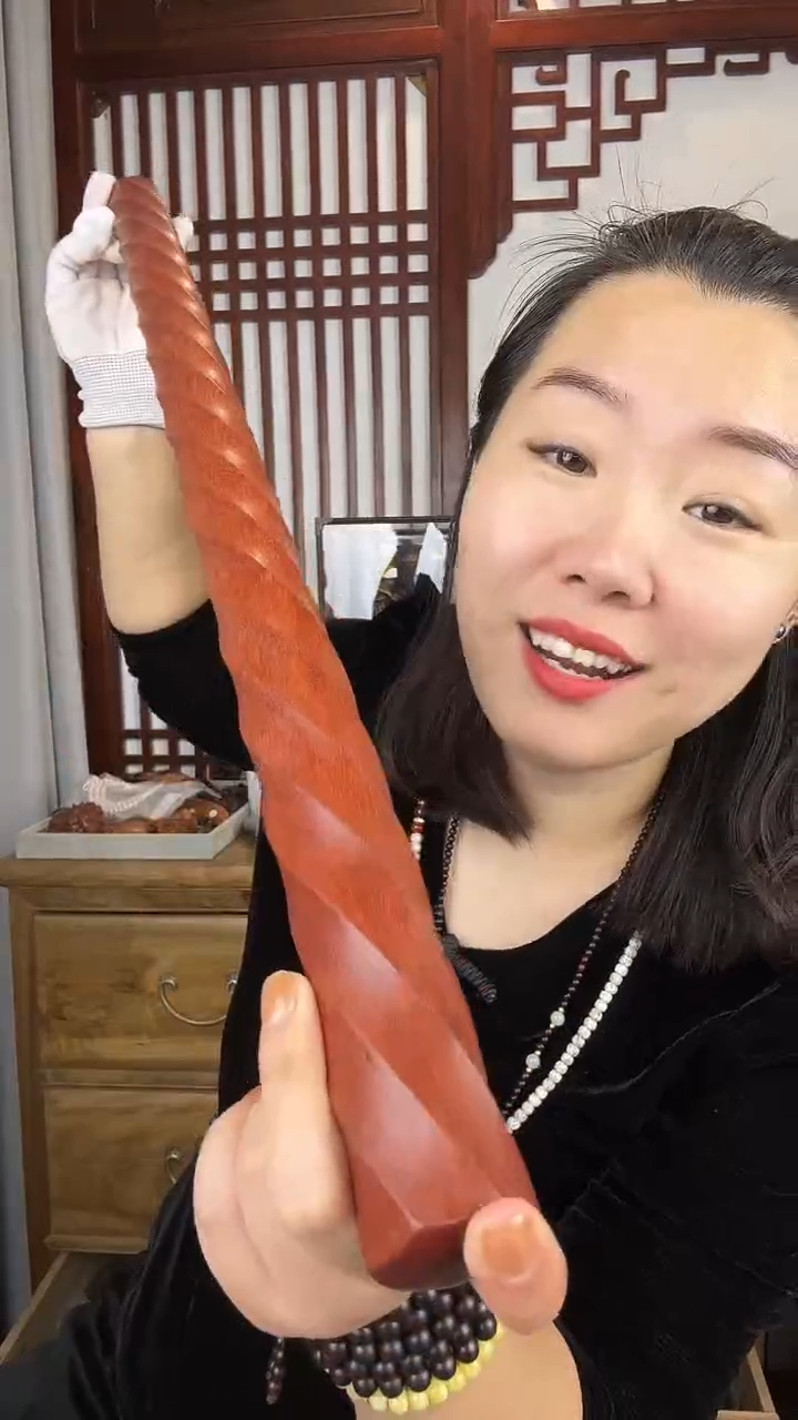 木金星檀木螺旋健身棍