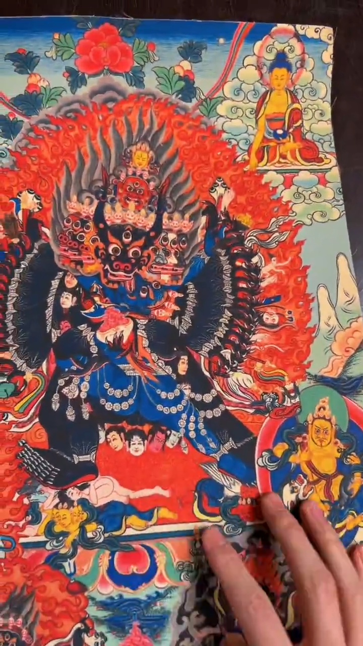 装裱画精品手绘唐卡链接--A小尺幅
