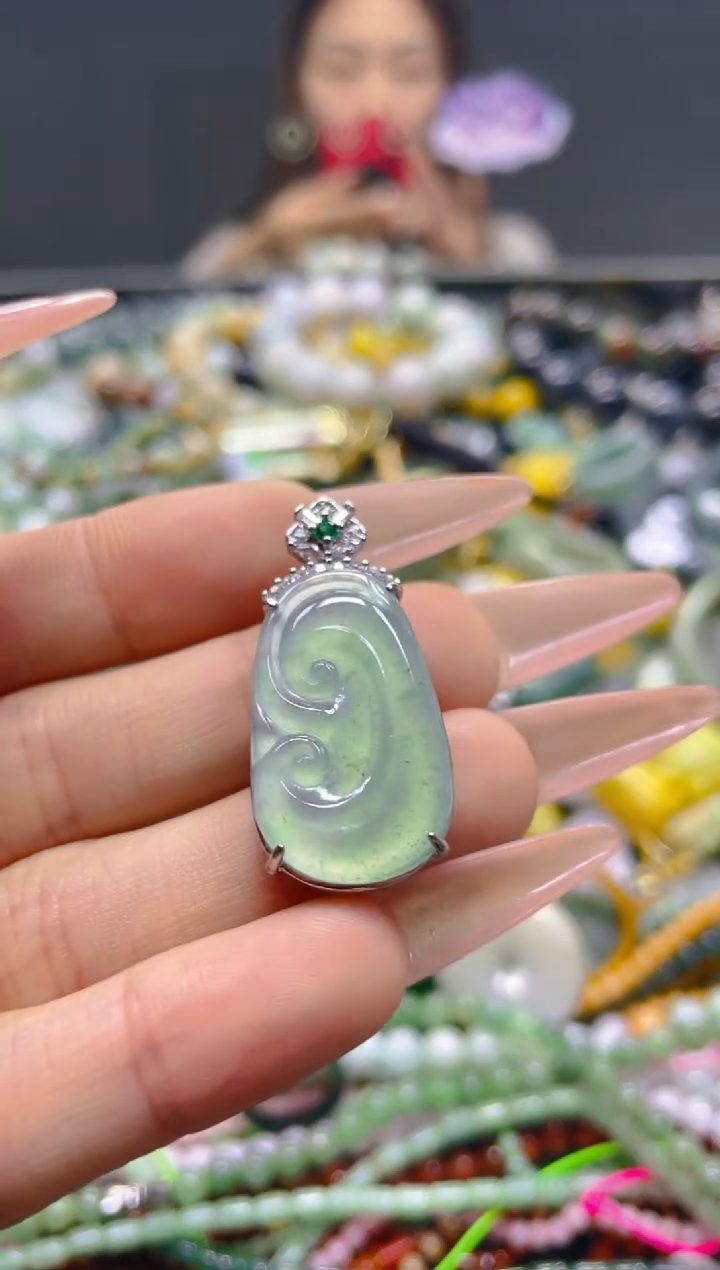 颈饰未镶嵌翡翠/S/翡翠A货，一件也是批发价