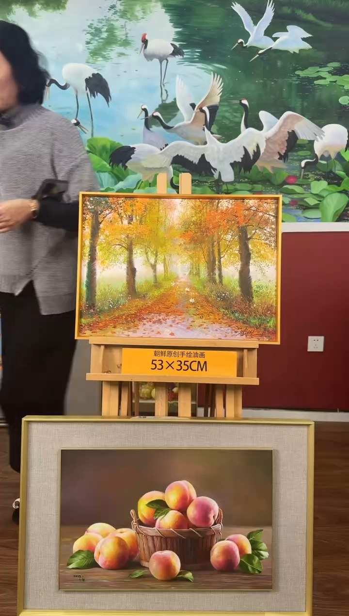 油画【220号】约53*35cm丨朝鲜原创纯手绘孤品油画丨顺丰包邮