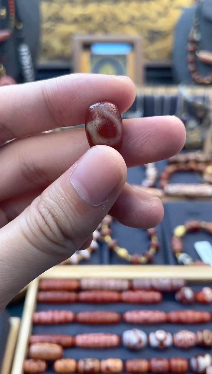 玛瑙/玉髓未镶嵌颈饰美泓度母单珠