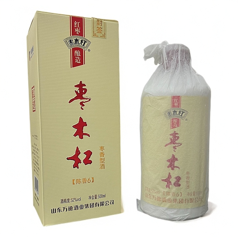 枣木杠陈香6【整箱六瓶发货】枣香型酒红枣酿造52度500ml
