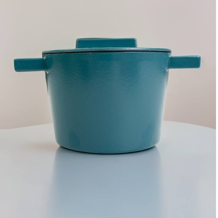YODINE肴达人16cm工业风哑光小炖锅#铸铁珐琅炖锅美食美器搪瓷器