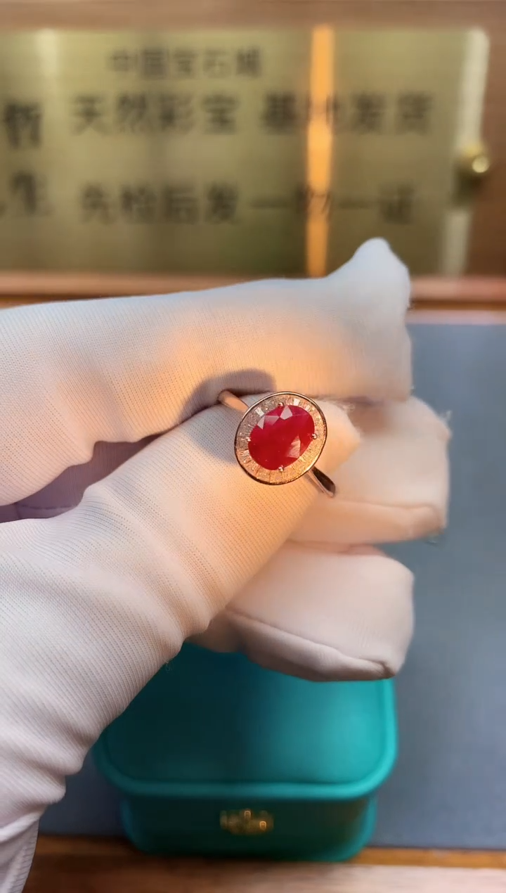 【闪购商品】红宝石戒指银S925镶嵌.........
