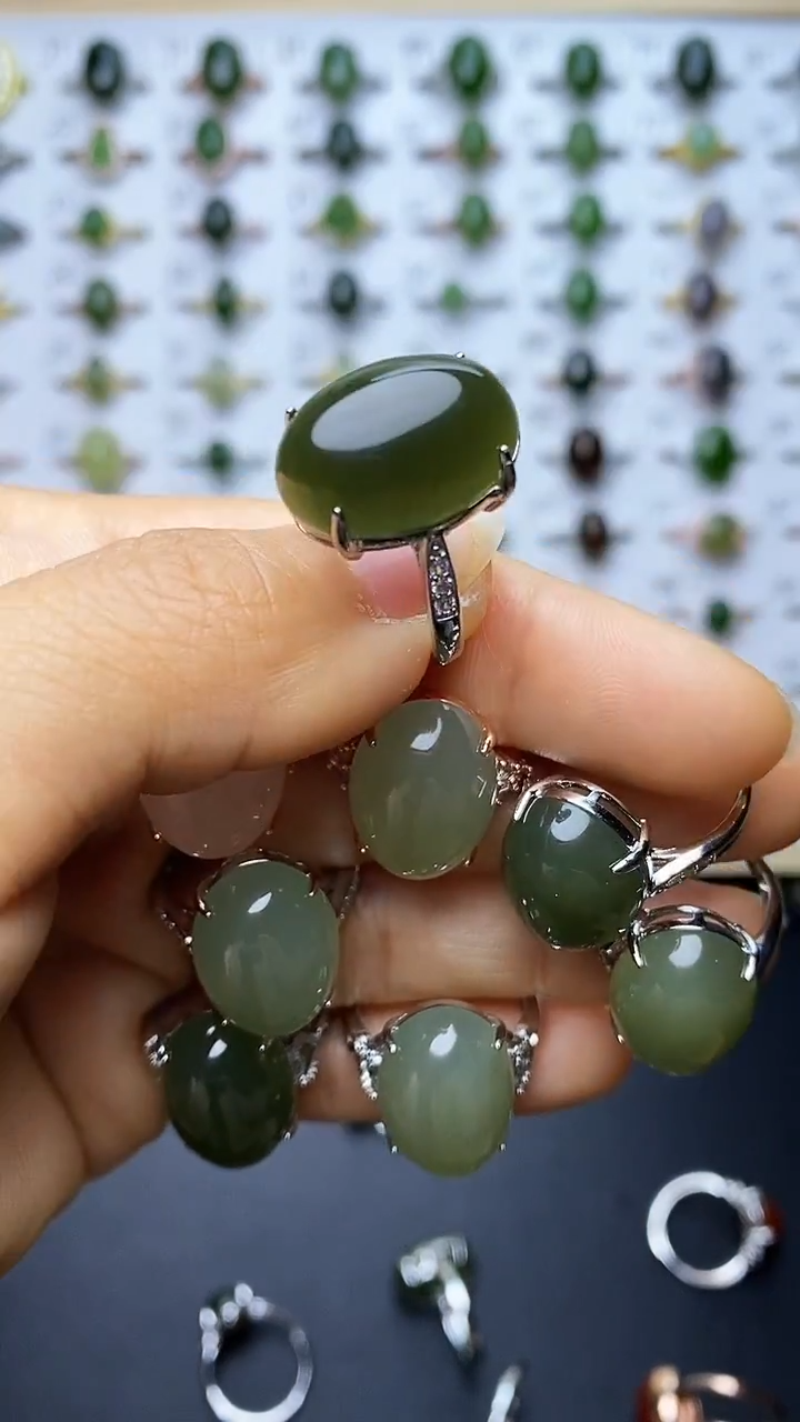 【闪购商品】和田玉戒指未镶嵌1