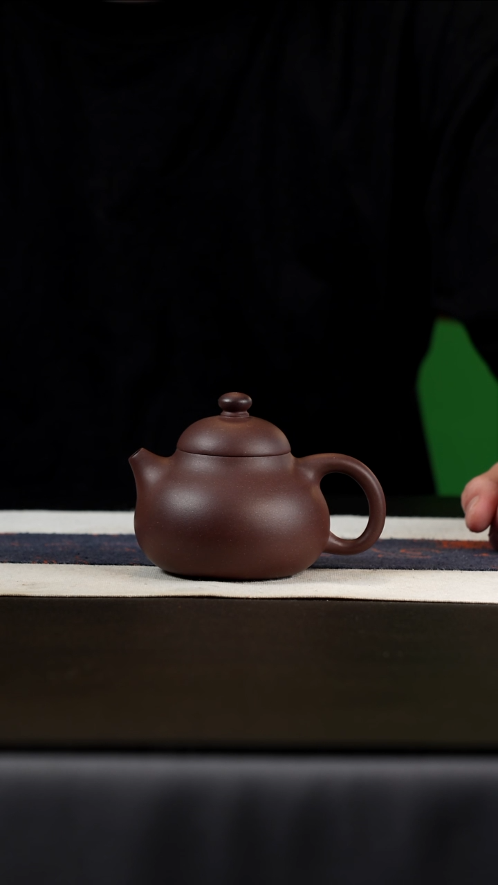 茶壶紫砂老紫泥文旦，170cc