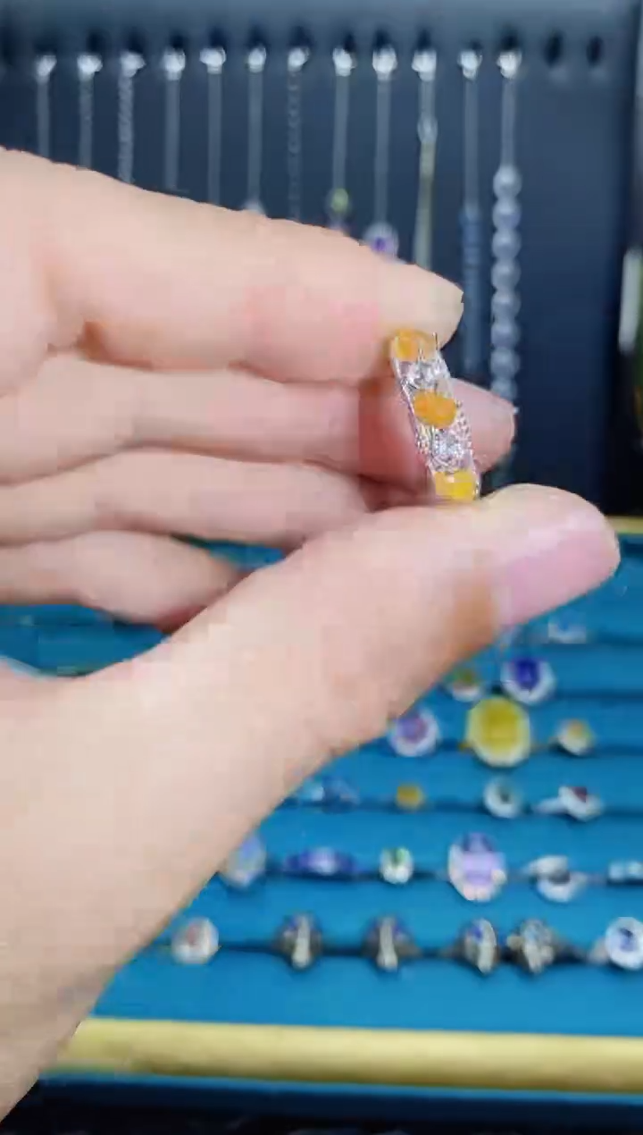 【闪购商品】欧泊戒指银S925镶嵌1211