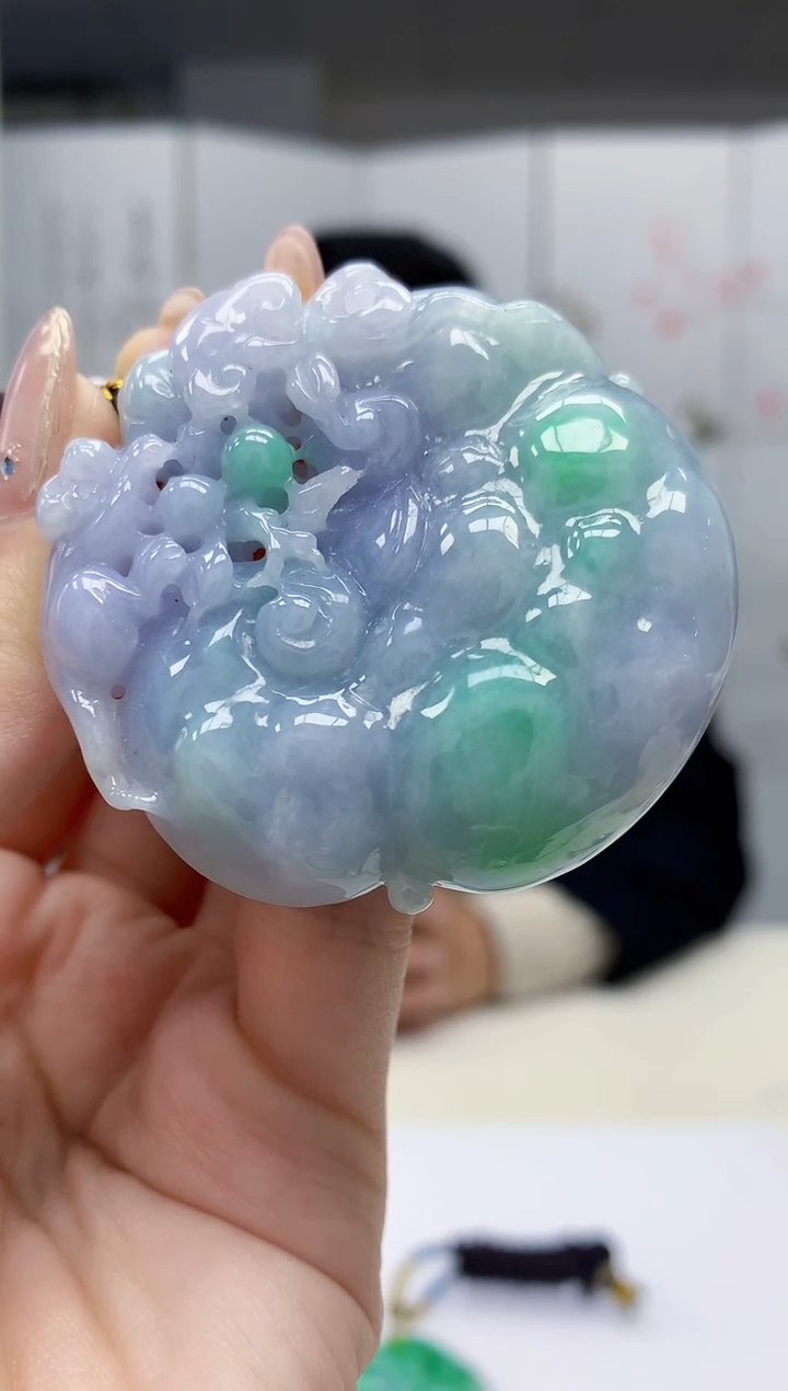 【闪购商品】定制翡翠未镶嵌4969jw-毛货挂件51